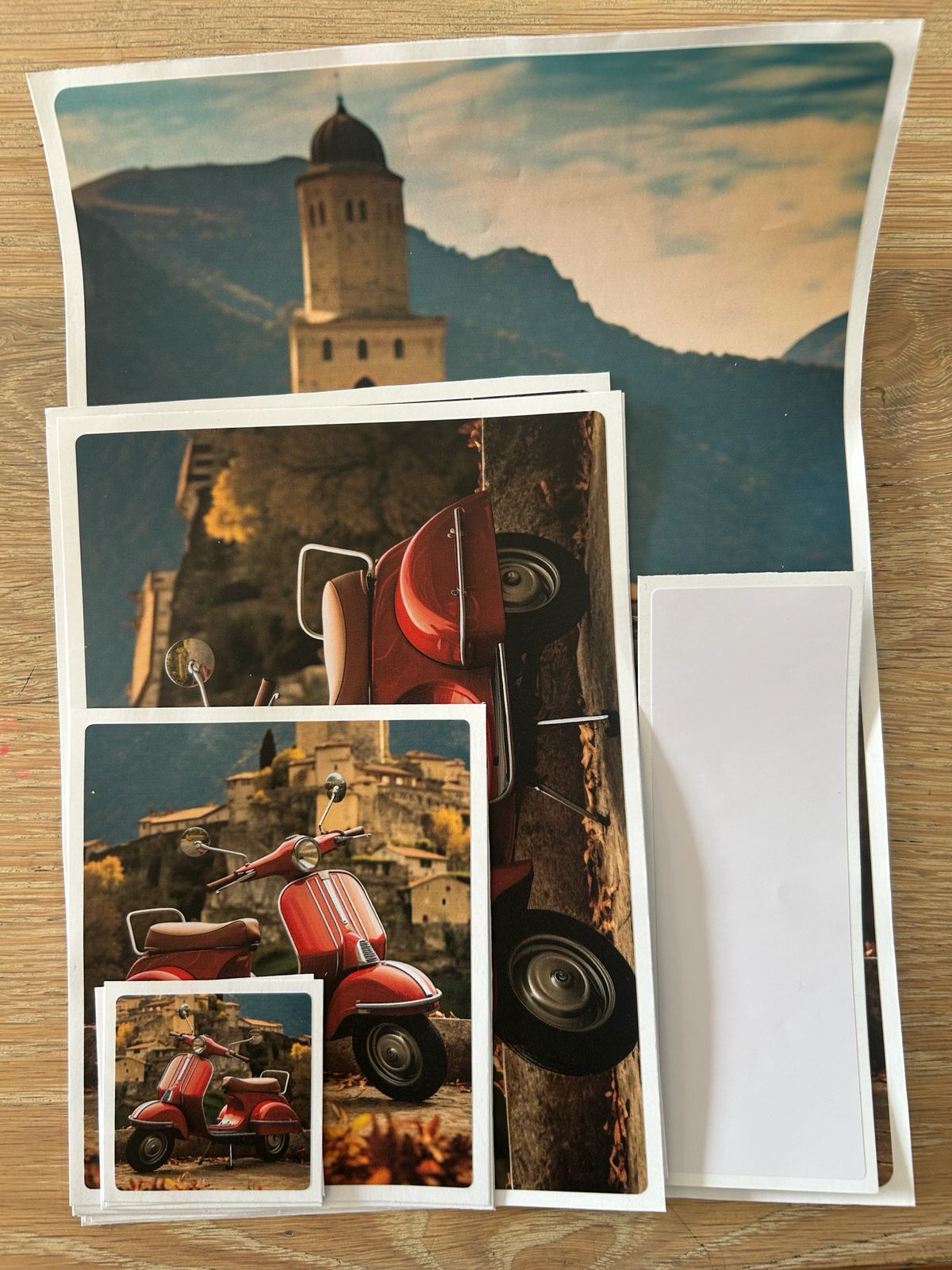 Vintage Vespa Sticker
