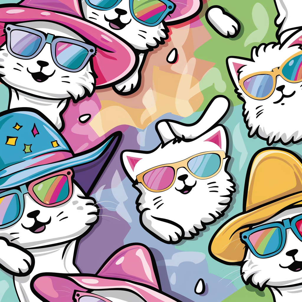Sunny Cats Sticker Pack