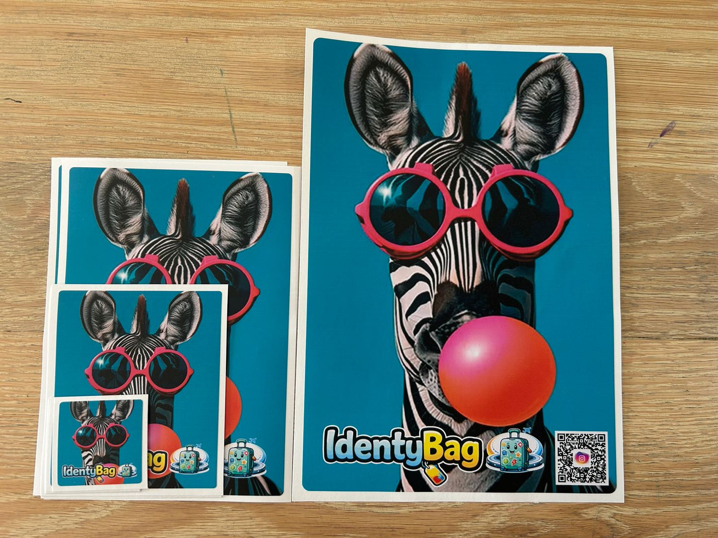 Zebra with Sunglasses Sticker