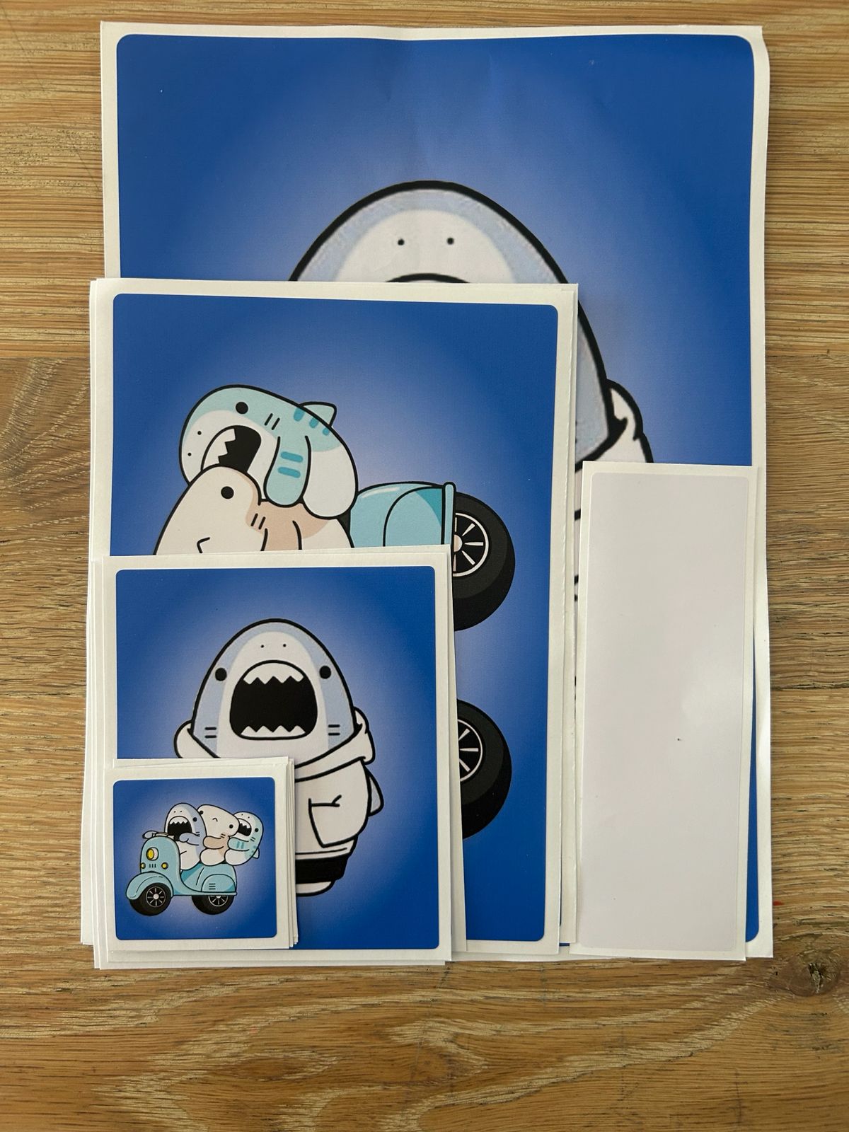 Shark Character Sticker