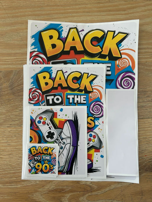 Back to the 90's Sticker