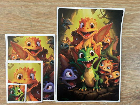 Dragon Friends Sticker