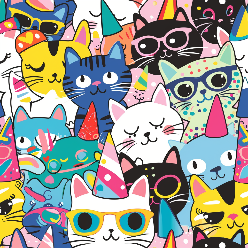 Party Cats Sticker Pack