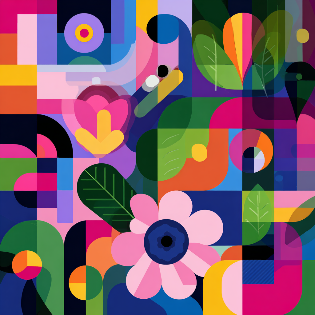 Floral Mosaic Sticker Pack
